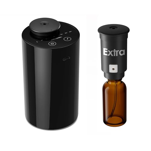 Airversa AN6 Waterless Diffuser for Essential Oil, Black + Extra Nozzle - color: Nbblack
