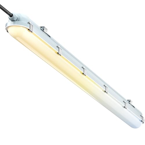 4FT LED Vapor Tight Light Fixture, 60W/50W/40W/30W 7800LM Vapor Proof Light - size: 4FT-1PACK