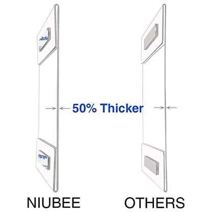 NIUBEE 11x17 Acrylic Sign Holder Wall Mount Clear Frame 6 Pack - size: 11x17"