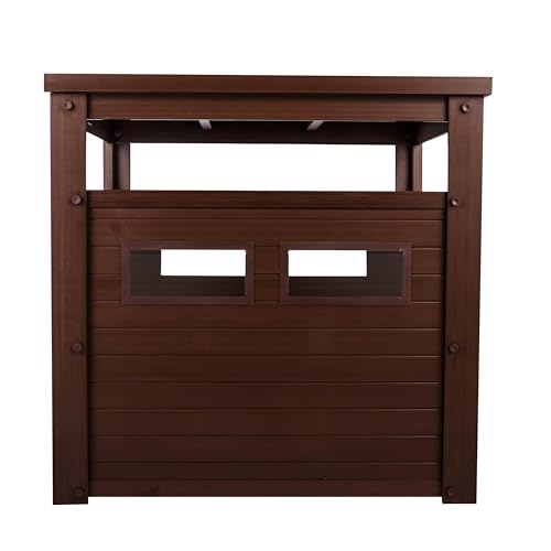 New Age Pet® ECOFLEX® Litter Loo® Enclosure, Jumbo, Brown - color: Brown, size: Jumbo