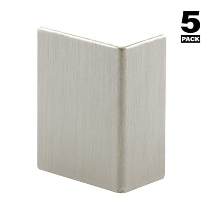 Prime-Line S 4215 Brushed Stainless, Adhesive Backed Door Edge Guard (5 Pack)
