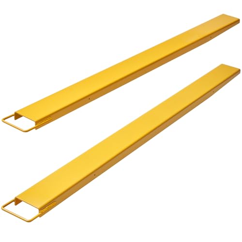 VEVOR Pallet Fork Extensions 84" Length 5.5" Width Heavy Duty Carbon Steel - size: ‎84 x 5.5 Inch