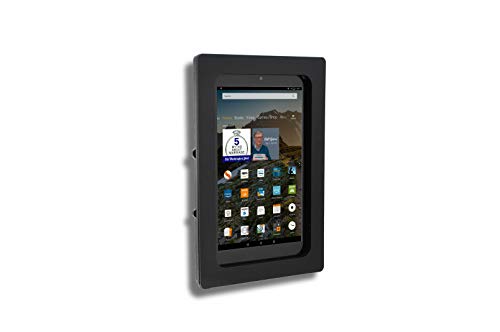 Security Anti-Theft Acrylic VESA Enclosure for Amazon Tablet with Free Wall Mount Kit (Black, Fire HD 8 2016/2017/2018) - color: Black, size: HD 8 2016/2017/2018