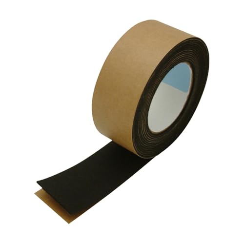 FindTape Polyester 1.5mm Felt Tape – 2 in. x 10 ft. Felt Strips with Adhesive Backing and Furniture Strips, Great for Arts and Crafts, Classrooms, and Protecting Furniture (Black) - color: Black, size: 2 in x 10 ft