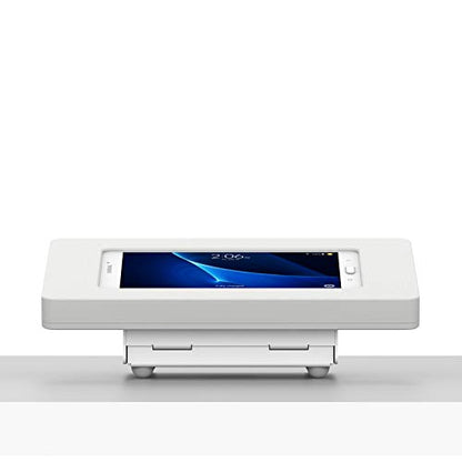 VidaMount White Enclosure and Fixed Tilted 15° Desk/Surface Mount [Bundle] Compatible with Samsung Galaxy Tab A 7.0 - color: White, size: Galaxy Tab A 7.0