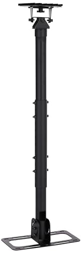 Monoprice Extendable Pole Ceiling Mount Bracket for Projector - Max Weight 50 Lbs, 360 Degrees Rotation - Commercial Series