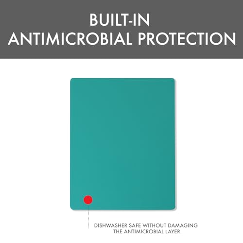 Dexas NSF Certified Polysafe Pastry Board, 16 x 20 inches, Reversible Kitchen Cutting Board, Teal Green - color: Teal Green, size: 20"L x 16"W