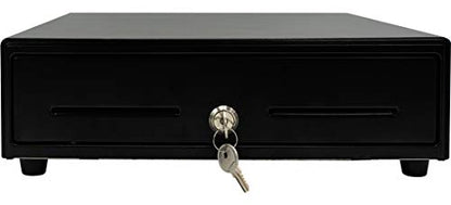 Star Micronics CD3-1313 4 Bill / 5 Coin Value Series Mini Cash Drawer with 2 Media Slots and Included Cable (13" x 13") - Black - color: Black