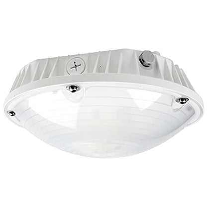 OSTEK 60W LED Canopy Light for Garage Ceiling Lighting 8400Lm(140lm/w) 180-250w HPS/MH Equiv 5000K Outdoor Garage Light Fixture 100-277VAC IP65 for Gas Station, 5 Years Warranty
