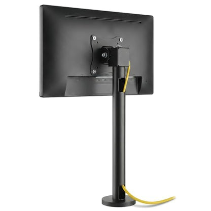 Mount-It! Fixed Height POS Monitor Mount – 19.7” Monitor Pole Mount for Retail Checkout Counters and Point of Sale Systems, Bolt-Down Base, VESA 75x75 & 100x100, Fits 13–32” Monitors, 33 lb Capacity - style: 19.7 Inches