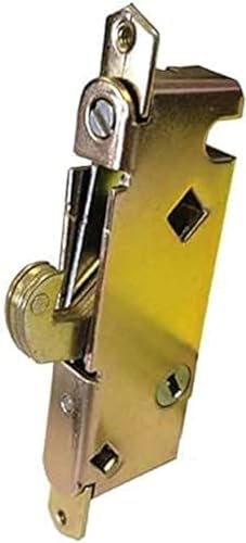 Sliding Patio Glass Door Mortise Lock, 45 Degree Keyway, 3-11/16" Screw Holes - Steel Lock for Sliding Door Handle Replacement Hardware - Fix and Repair Locking Mechanism Latch - size: Small Mortise Lock