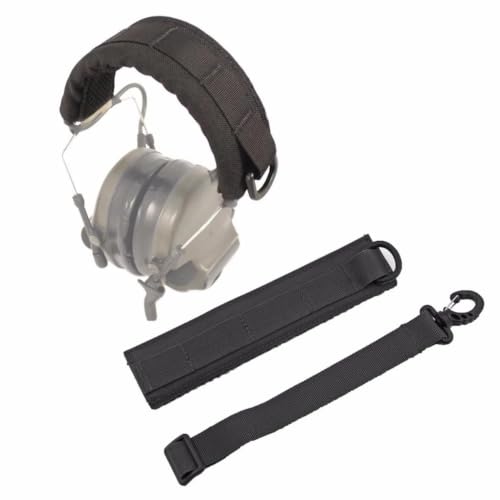 Tactical Headset Cover Advanced Modular Headphone Headband Protection Cover Pad Cushion Wrap - color: Black