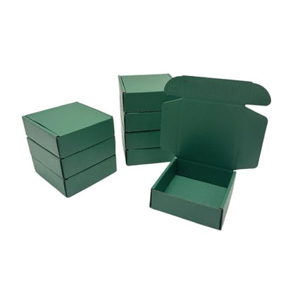 50 Pack 5.5x5.1x2 in Hunter Green Shipping Boxes - color: Hunter Green, size: 5.5x5.1x2 in