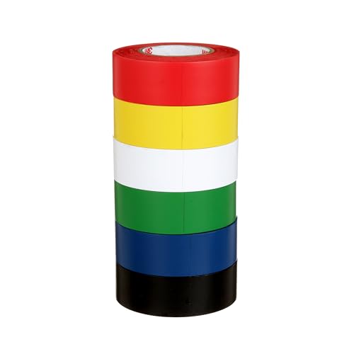 3M General Purpose Vinyl Tape 764, Color Coding Pack, 6 Roll per Pack - color: Multicolor, size: 6 Pack