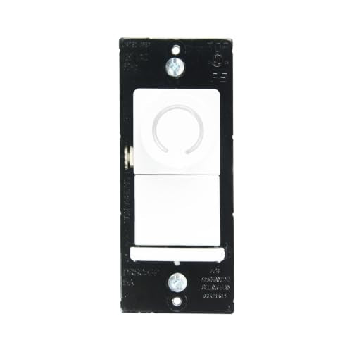 Legrand 450W Deco Rotary LED Dimmer Light Switch 3-Way White 1 Pack - size: 1 Count (Pack of 1)