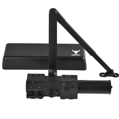 The Door Bull Series 9016 Grade 1 Heavy Duty Hydraulic Closer - size: DC9016 Series, style: Matte Black