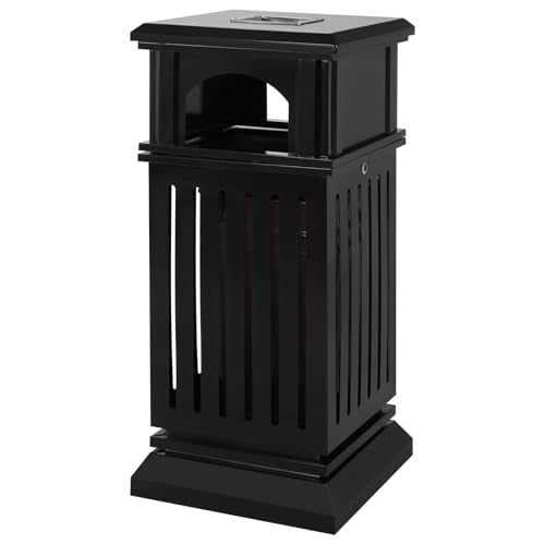 Commercial Trash Can with Removable Inner Bucket & Lid Side Opening Waste Bin Large Capacity for Home/Office/Restaurant/Restroom