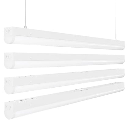 4ft LED Linear Light Fixture,50/40/30W for Office Garage Warehouse - color: Suspended Mount, size: 4FT-4P
