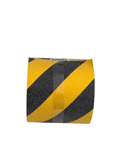 Sure-Step Non-Skid Safety Tape 1" x 60' Pack of 1 ROLL Yellow – High Traction, Waterproof Adhesive, Anti-Slip Tape for Stairs, Ramps, and Walkways – OSHA Compliant - color: YELLOW, size: 1" x 60' PACK OF 1 ROLL