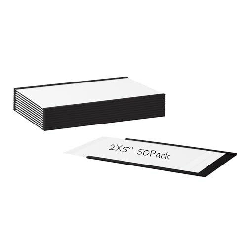 Realth C Channel Magnetic Label Holders 50 Pack 2'' x 5'' - size: 2'' x 5'', style: 50 Pack