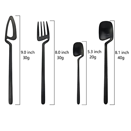 JASHII Silverware Set Satin Finish 24-Piece Stainless Steel Flatware Set Kitchen Utensil Set Service for 6 Tableware Cutlery Set Dishwasher Safe (Matte Yellow Silver) - color: Yellow silver 24pcs, size: service 6