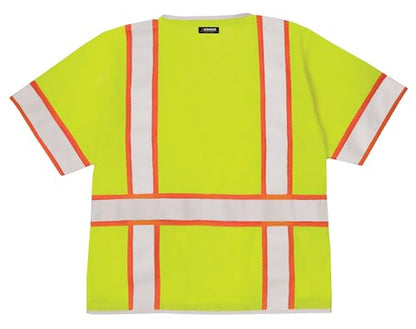 Kishigo 1550 Ultra-Cool Polyester Mesh Brilliant Series Heavy Duty Vest, 2X-Large, Lime - size: XX-Large