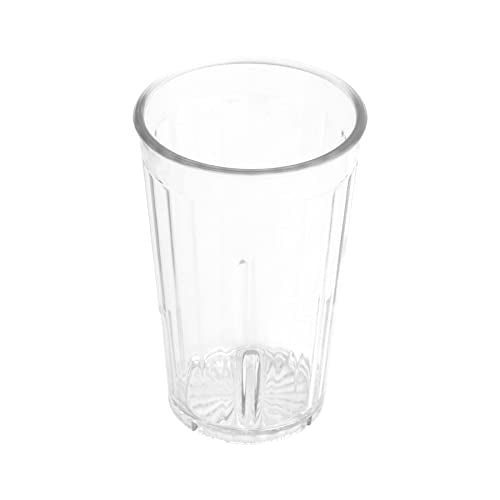 G.E.T. 8808-1-CL Heavy-Duty Shatterproof Plastic Faceted Tumblers, 8 Ounce, Clear (Set of 12) - size: 8 Ounces, style: Set of 12