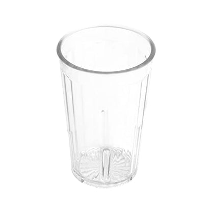 G.E.T. 8808-1-CL Heavy-Duty Shatterproof Plastic Faceted Tumblers, 8 Ounce, Clear (Set of 12) - size: 8 Ounces, style: Set of 12