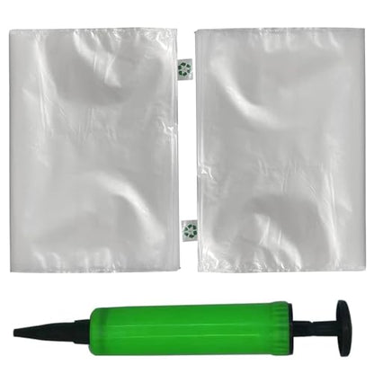 Miupoo Packaging Air Bags,Clear Plastic Inflatable Air Packaging Protector Bag with Free Pump Cushion,Air Cushion Blocking Packaging Bag,12x16 Inches,100 Pieces - size: 12x16×100 Inches