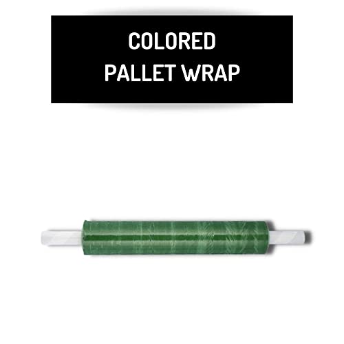 PSBM Green Stretch Film/Wrap with Extended Core Handles, 1 Roll 20 Inch x 1000 Feet 80 Gauge Heavy Duty Clear Plastic Wrap Industrial Strength Shrink Film for Moving, Packing & Shipping - size: 1 Roll, style: Green