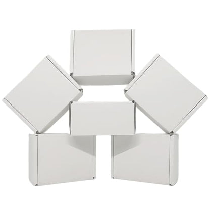 4x3x2 inch Small White Mailers Boxes Set of 10 - size: 4x3x2 inch
