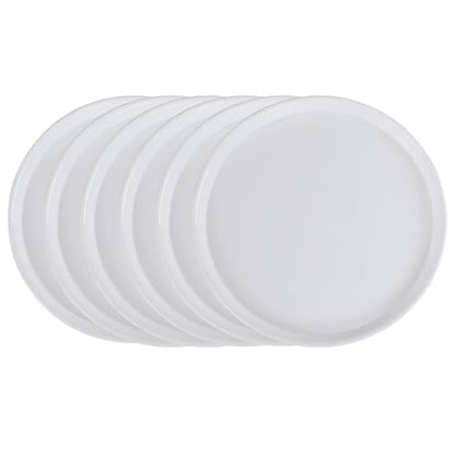 Xyskin Plastic Serving Tray, Non-Slip Round Serving Trays, 6-Pack