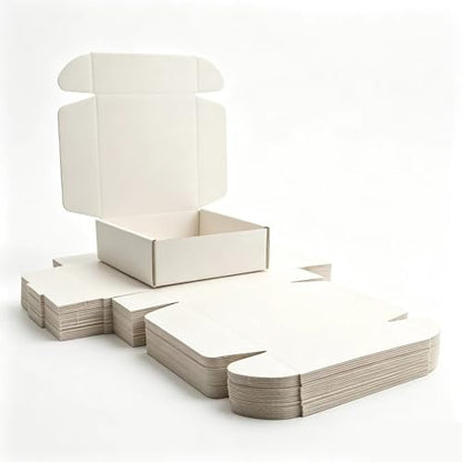 KAXILU White Cardboard Boxes Shipping Packaging Boxs 20pcs Shipping Boxs Suitable E-Commerce Packaging Small L6xW6xH2 inch - color: White-1, size: Small-L6xW6xH2 inch