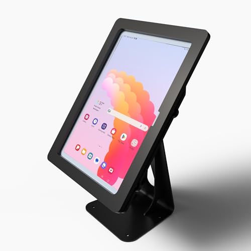Anti-Theft Acrylic Case for Lenovo TAB M11 K11 Idea Tab 11" Tablet with 360 Rotate 180 Swivel Metal Desktop Stand & 90-Degree USB C Cable (Black) - color: Black, size: M11 K11
