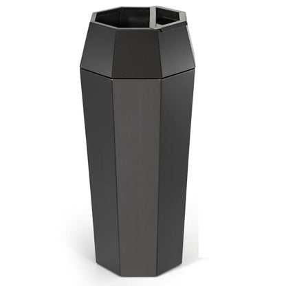 Dyna-Living Commercial Trash Can Large Stainless Steel Garbage Can with Lid