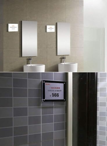 5 Pack Acrylic Label Holder (Black 90*60mm/3.54*2.36 inches)