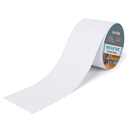 Clear Non Skid Tape 4Inch x 30FT Grip Tape Heavy Duty Waterproof Non Slip Roll Easy to Cut Waterproof for Stairs Safety Non Skid, Comfortable for Bare Foot - color: Clear