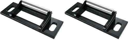 Brixwell Surface Roller Strike, Metal Material, 2-3/4" Length, 1" Width, Door Latch Keeper Plate, Roller Catch Strike Hardware For Frame Repair, Dark Bronze Finish, Pack of 2 - size: 1" x 2-3/4" (Pack of 2)