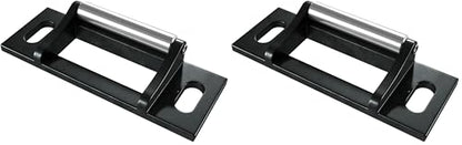 Brixwell Surface Roller Strike, Metal Material, 2-3/4" Length, 1" Width, Door Latch Keeper Plate, Roller Catch Strike Hardware For Frame Repair, Dark Bronze Finish, Pack of 2 - size: 1" x 2-3/4" (Pack of 2)