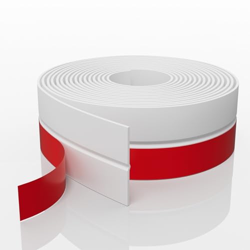 Weather Stripping, 2 in x 36 ft White Silicone Door Seal Strip - color: White, size: 2 Inch x 36 Feet