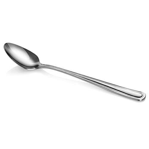 New Star Foodservice Bead Pattern Stainless Steel Serving Spoon, 7.8-Inch - size: Serving Spoon (7.8-Inch)