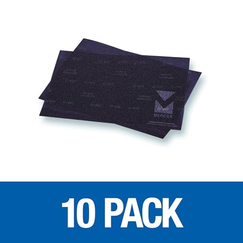 Mercer Industries 449128080 12" x 18" Floor Sanding Screen Sheets, 80 Grit (10 pack) - color: Screen Sheets, style: 80 Grit
