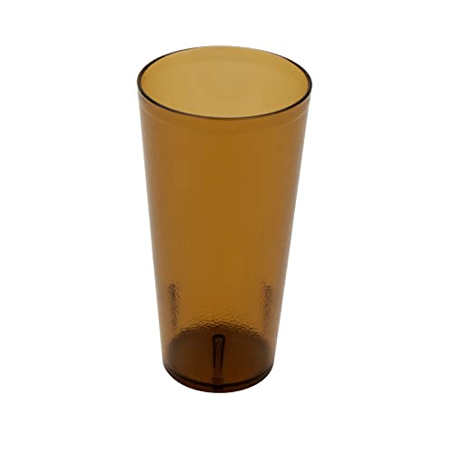 GET 32 oz Amber Plastic Tumbler (Set of 12) - color: Amber, size: 32 Ounces, style: 32 ounces (Tall)