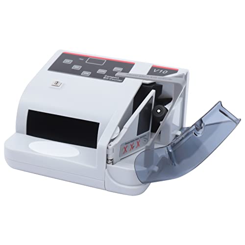 Portable Money Counter with Uv/Mg/Wm Counterfeit Detection 600Pcs/Min Bill Multi-Currency Counting Machine 100-240V Led Display，Bill for Business Mixed Denomination Money Counting Machine