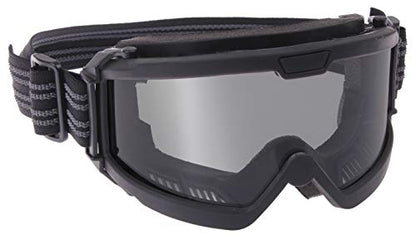 Rothco ANSI Rated OTG Goggles – Ansi Z87‑1 Over‑The‑Glasses Anti‑Fog Safety Eyewear - UV400 Protection - color: Black / Smoke