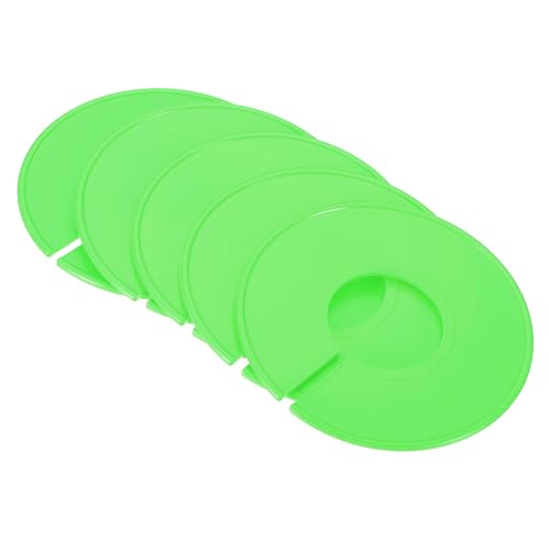 PATIKIL Clothes Dividers, 12 Pack Closet Clothing Rack Size Dividers Blank Labels Sorting Round Separator for Closet, Green - color: Green