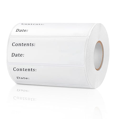 500pcs Removable Freezer Labels, Yoget 1 x 3 Inch Food Storage Stickers, Refrigerator Freezer Paper Label Easy Clean Leaves No Residue (1''x3'' 500Labels) - style: 1''x3'' 500Labels