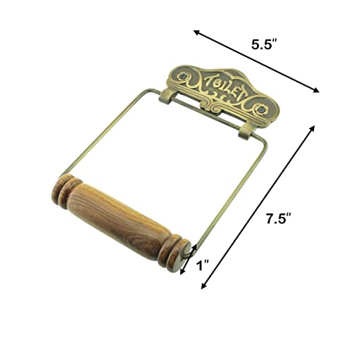 Renovators Supply Toilet Paper Holder - Antique Wall Mount Toilet Paper Holder - Sanitary Paper Holder - Vintage Bathroom Decor - Colonial Tissue Holder - Antique Brass, Victorian, Pack of 1 - color: Brass Victorian