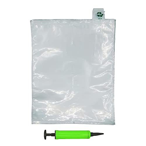 Miupoo Packaging Air Bags,Clear Plastic Inflatable Air Packaging Protector Bag with Free Pump Cushion,Air Inflatable Cushion Blocking Packaging Bag,10x12 Inches,50 Pieces - size: 10x12 Inches