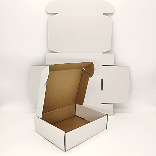 50 pack Small Shipping Box,6x4x2'',Corrugated Mailer,Cardboard Box, White - size: 6x4x2"